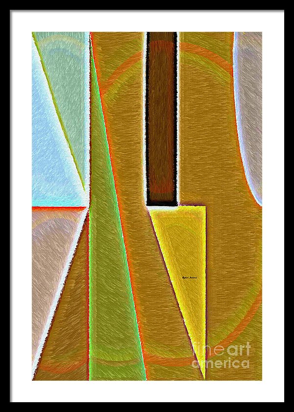 Scene With Sensitive Abstraction - Framed Print