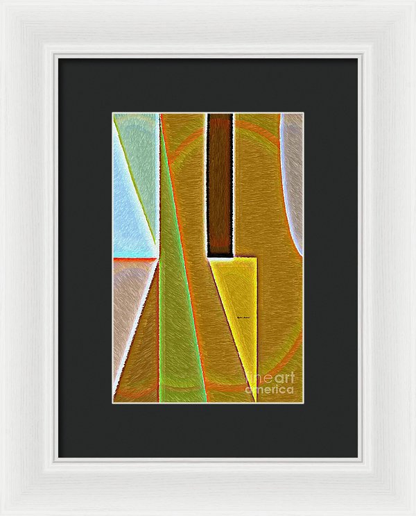 Scene With Sensitive Abstraction - Framed Print