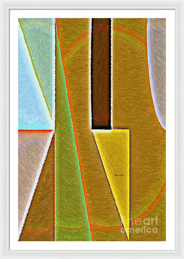 Scene With Sensitive Abstraction - Framed Print