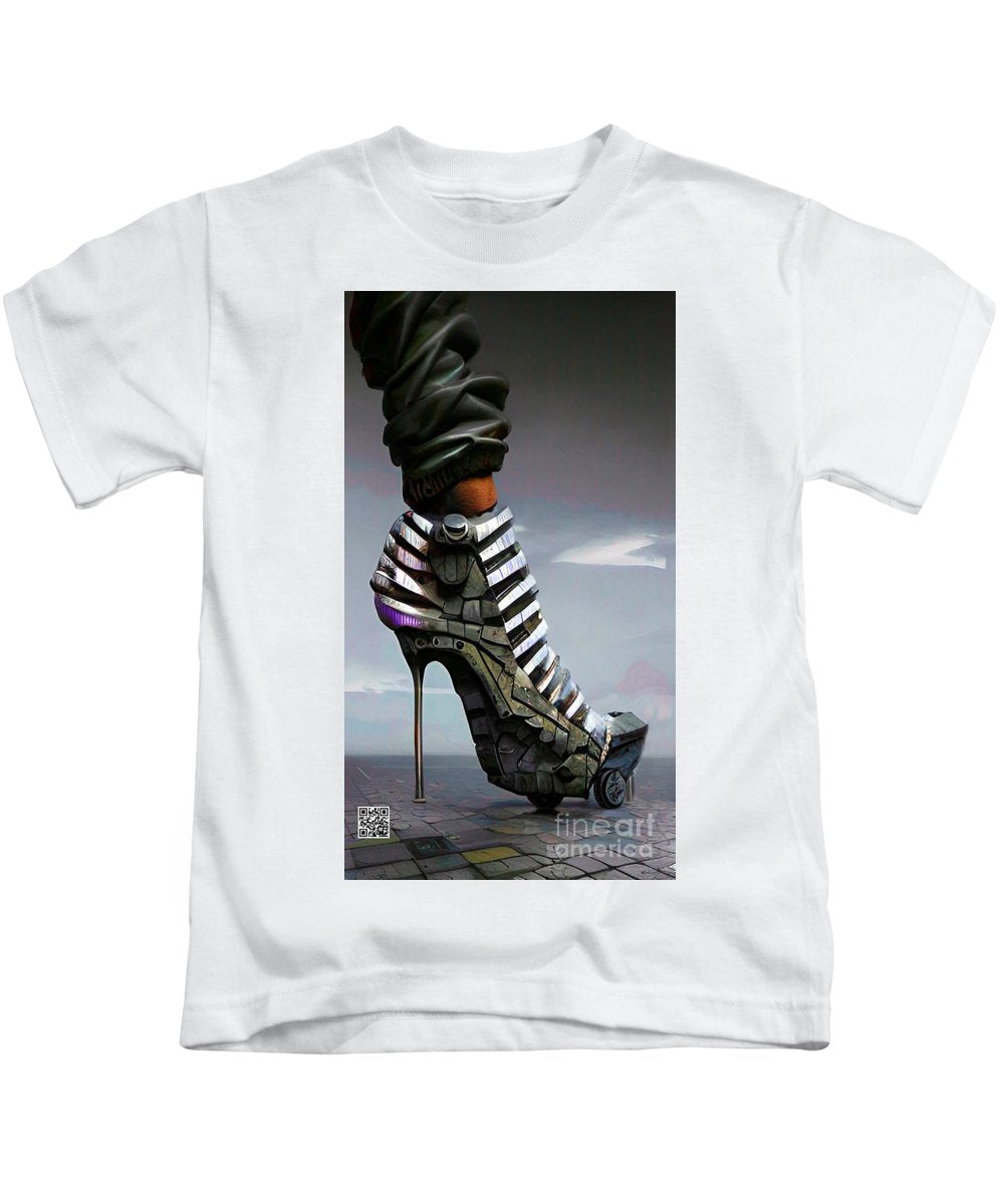 Shoes made for walking in 2030 - Kids T-Shirt