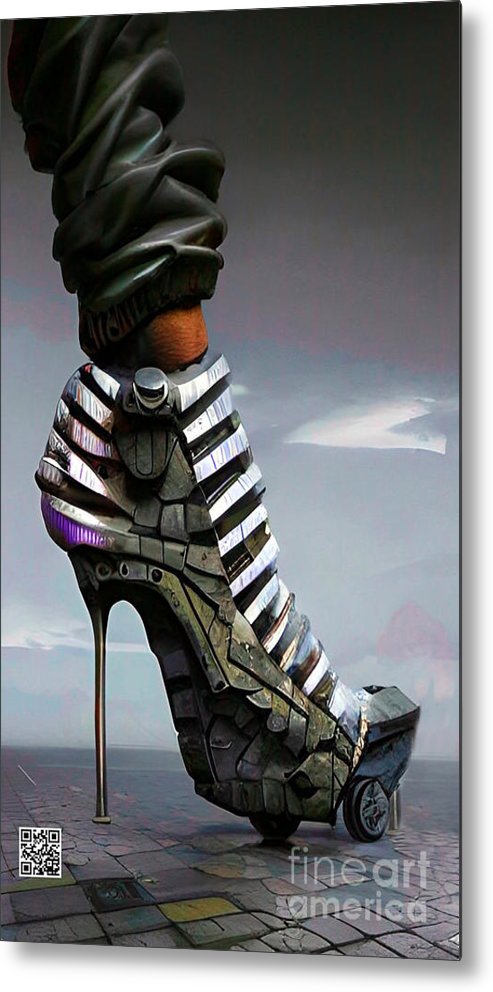Shoes made for walking in 2030 - Metal Print