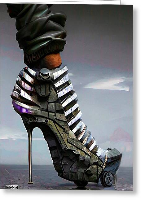 Shoes made for walking in 2030 - Greeting Card