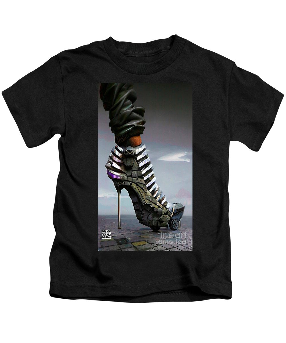 Shoes made for walking in 2030 - Kids T-Shirt