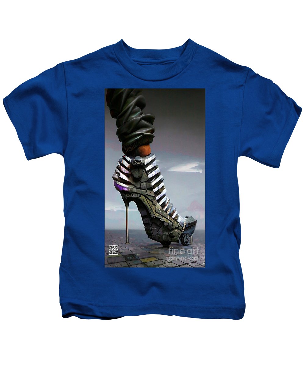 Shoes made for walking in 2030 - Kids T-Shirt