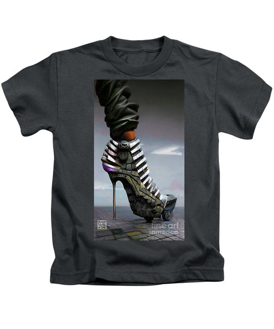 Shoes made for walking in 2030 - Kids T-Shirt