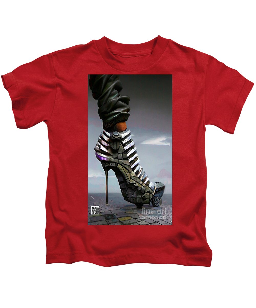 Shoes made for walking in 2030 - Kids T-Shirt