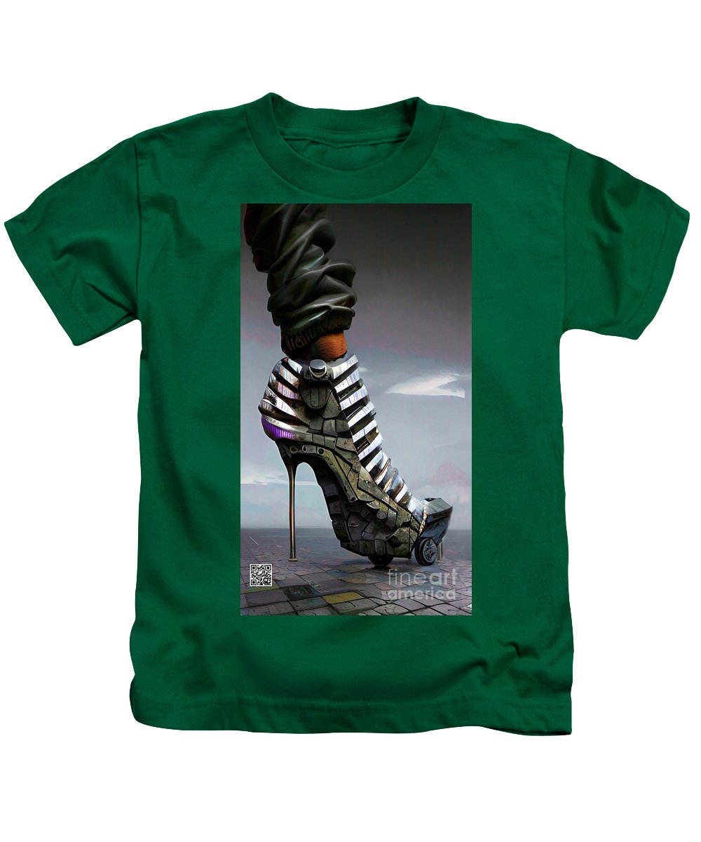 Shoes made for walking in 2030 - Kids T-Shirt
