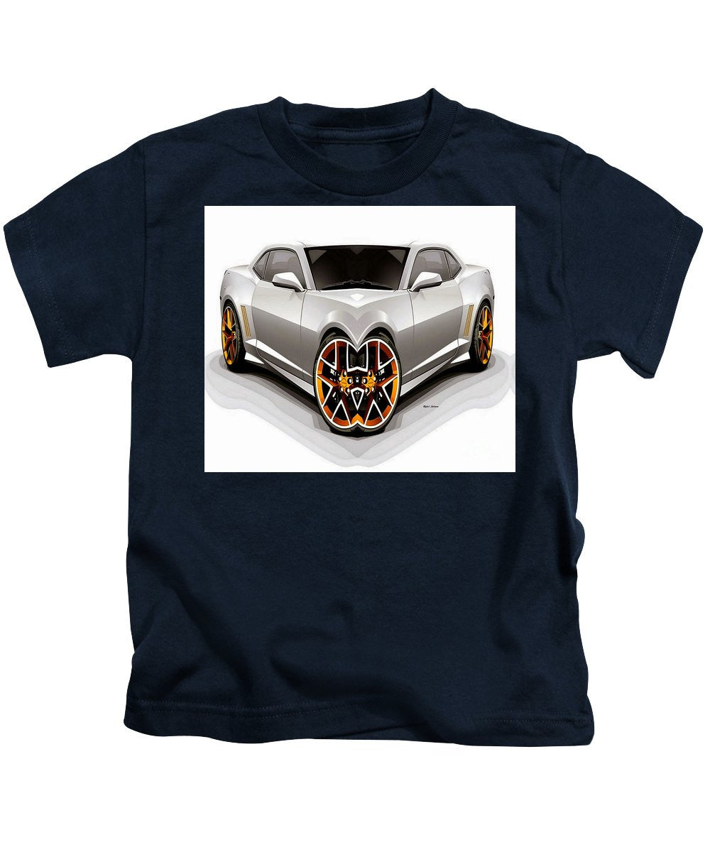 Kids T-Shirt - Silver Car 008