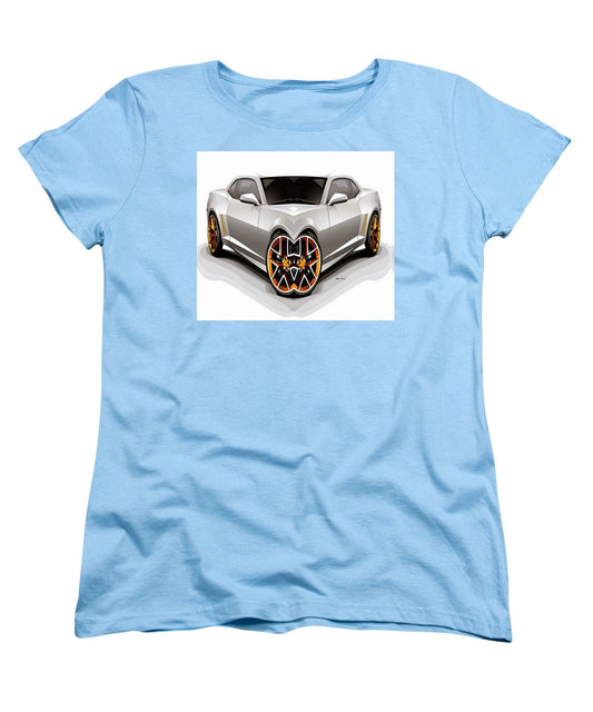 Women's T-Shirt (Standard Cut) - Silver Car 008