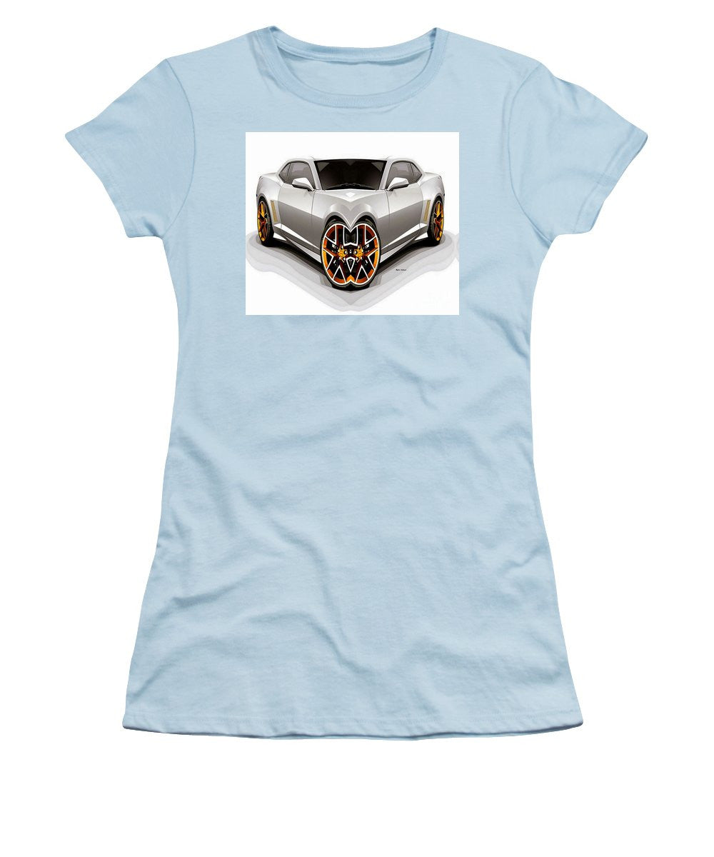 Women's T-Shirt (Junior Cut) - Silver Car 008