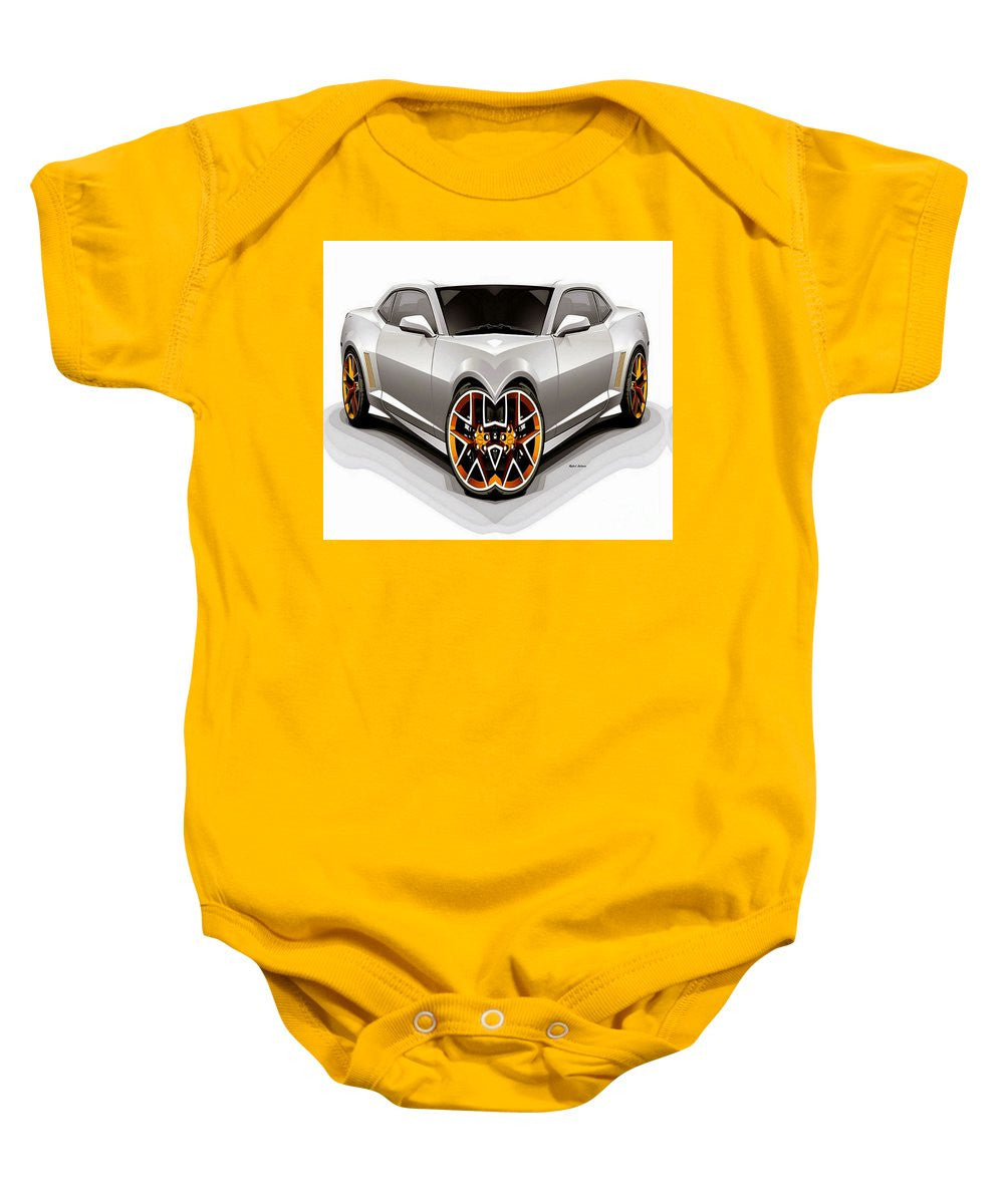 Baby Onesie - Silver Car 008