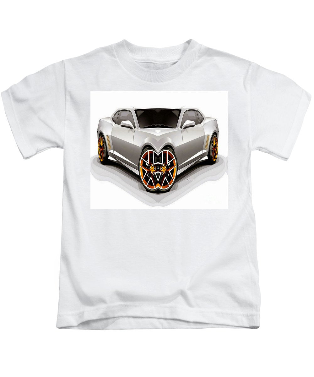 Kids T-Shirt - Silver Car 008