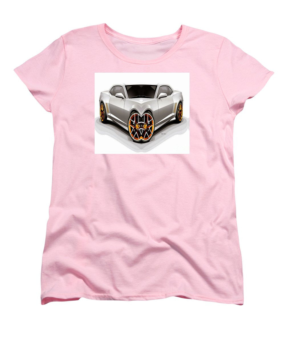 Women's T-Shirt (Standard Cut) - Silver Car 008