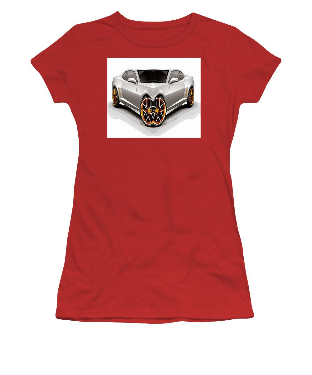 Women's T-Shirt (Junior Cut) - Silver Car 008