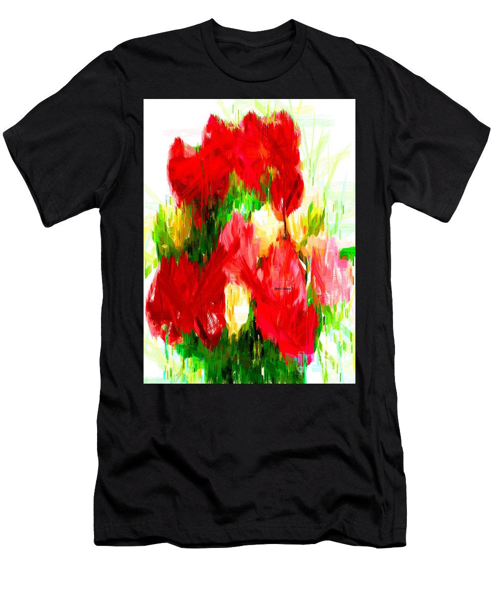 T-shirt pour homme (coupe ajustée) - Bouquet de printemps