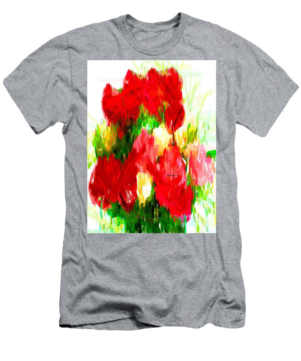 T-shirt pour homme (coupe ajustée) - Bouquet de printemps