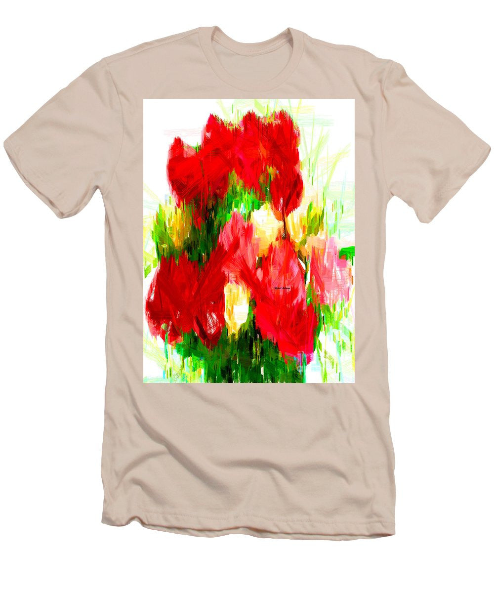 T-shirt pour homme (coupe ajustée) - Bouquet de printemps