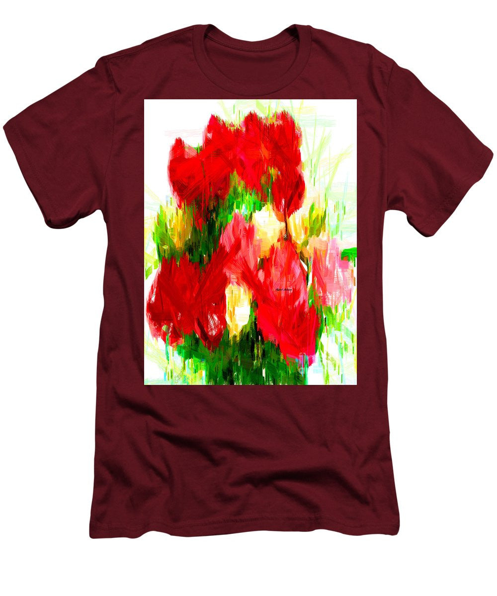 T-shirt pour homme (coupe ajustée) - Bouquet de printemps