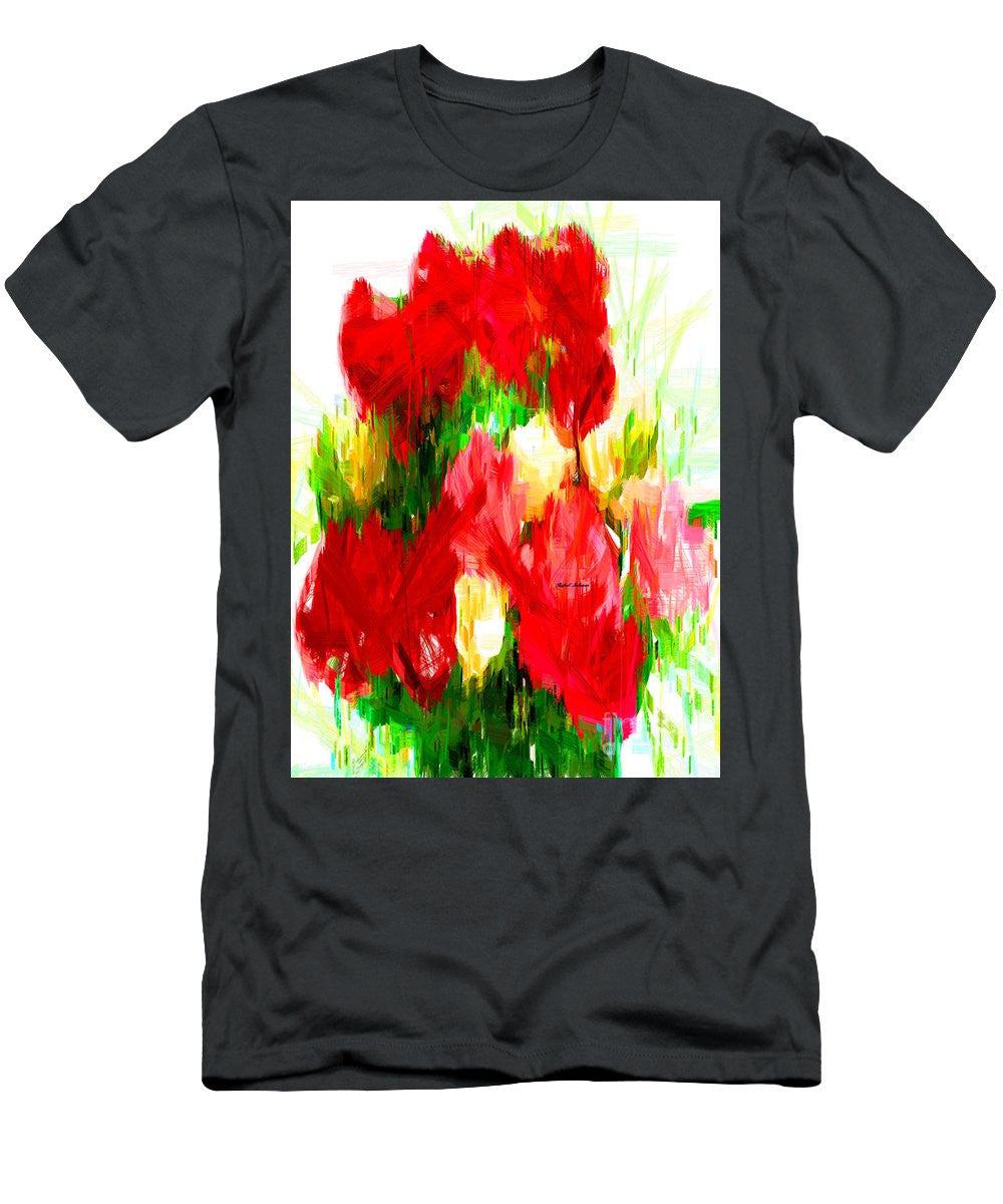 T-shirt pour homme (coupe ajustée) - Bouquet de printemps