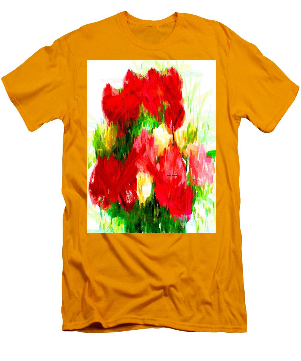 T-shirt pour homme (coupe ajustée) - Bouquet de printemps