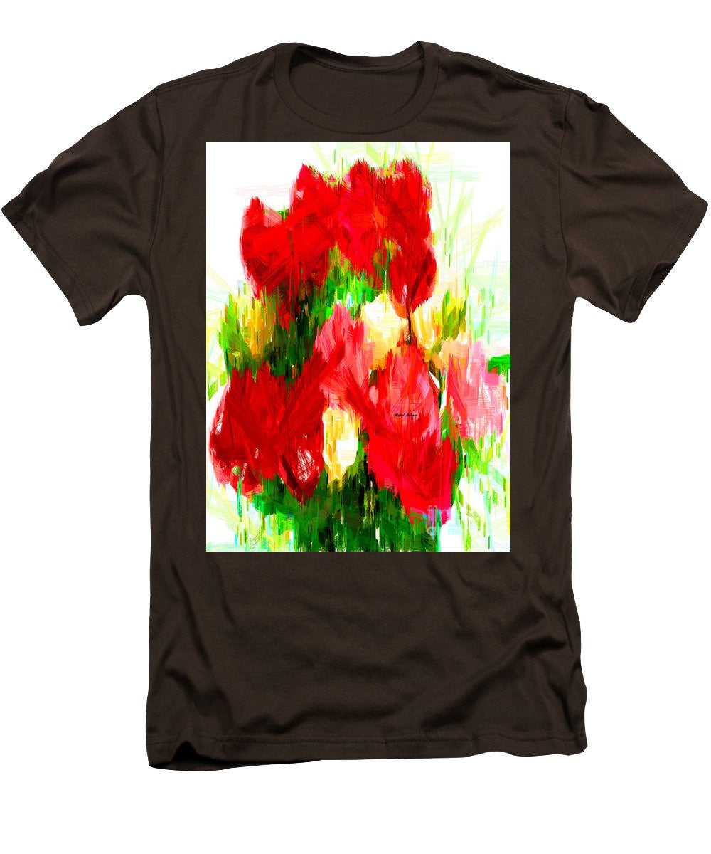 T-shirt pour homme (coupe ajustée) - Bouquet de printemps