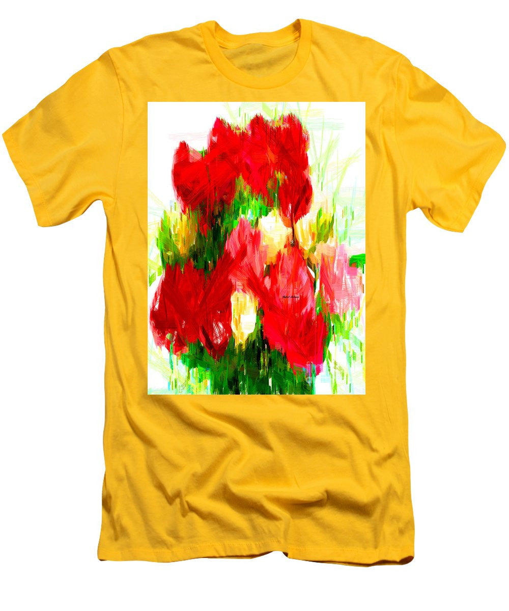 T-shirt pour homme (coupe ajustée) - Bouquet de printemps