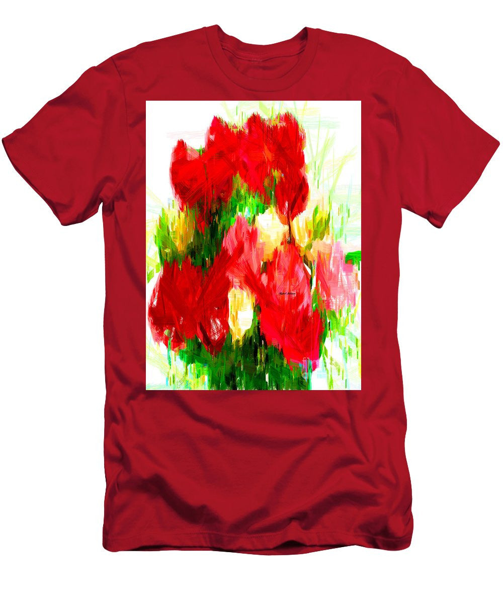 T-shirt pour homme (coupe ajustée) - Bouquet de printemps