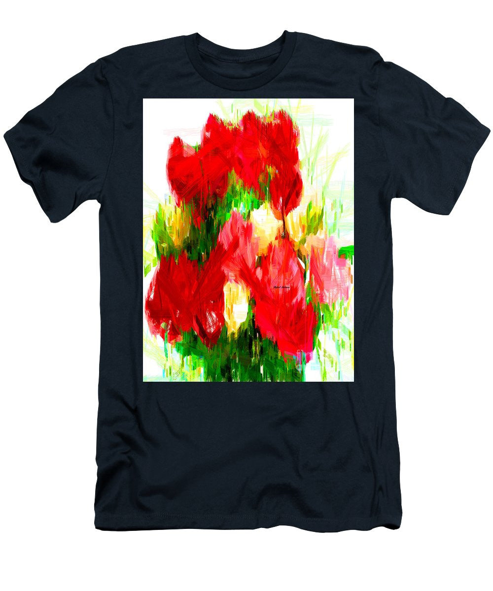 T-shirt pour homme (coupe ajustée) - Bouquet de printemps