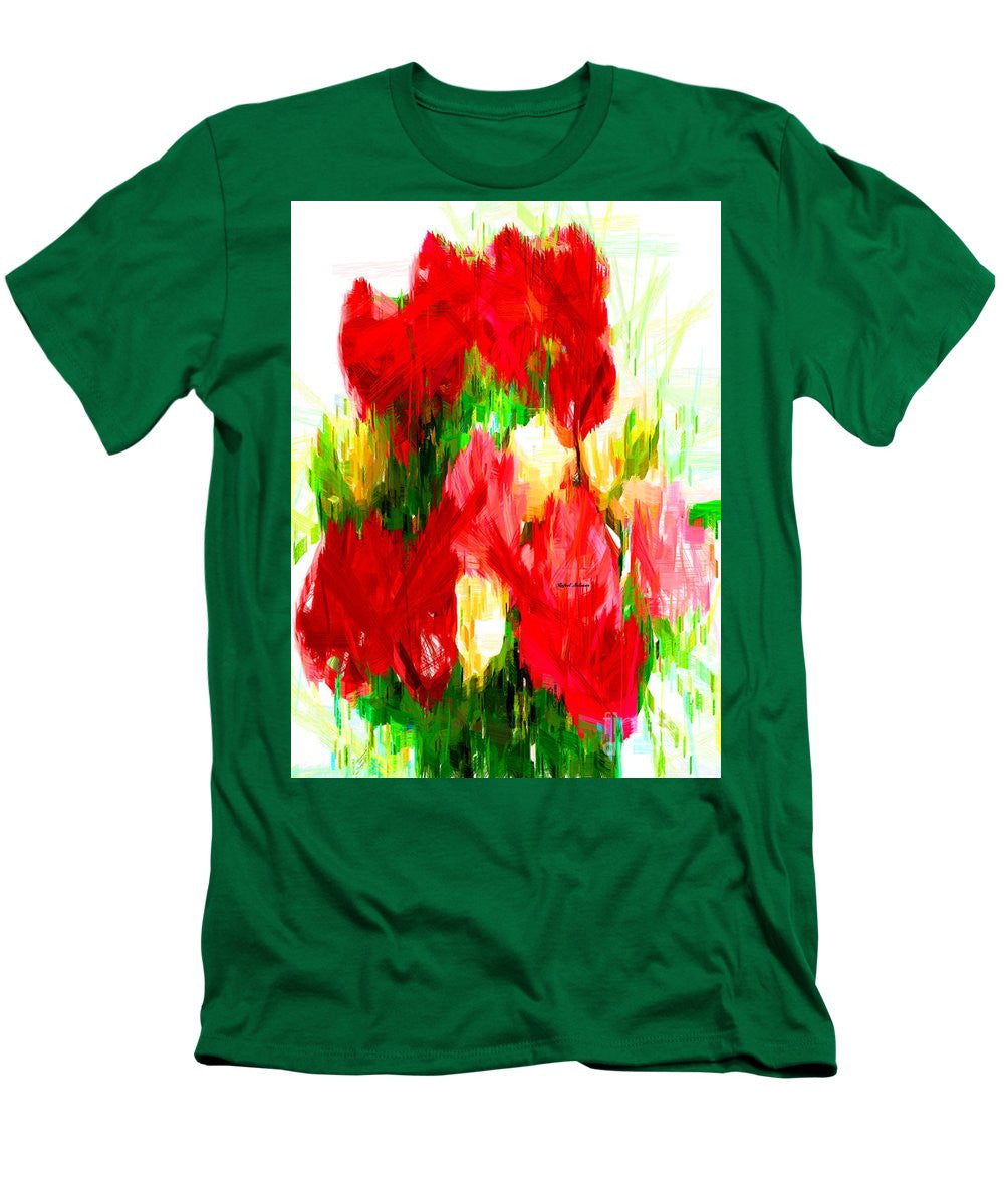 T-shirt pour homme (coupe ajustée) - Bouquet de printemps