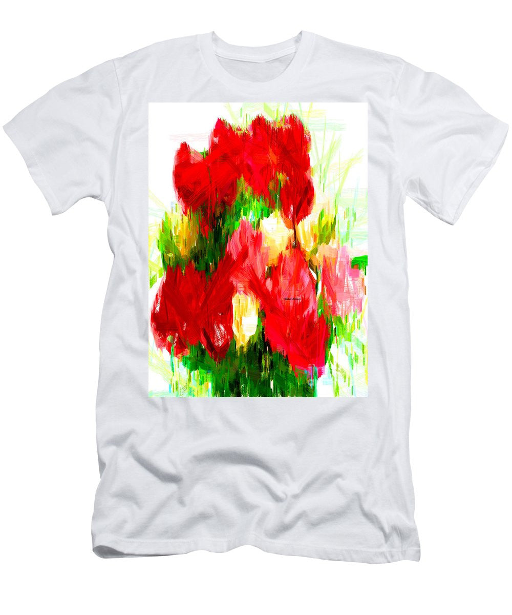 T-shirt pour homme (coupe ajustée) - Bouquet de printemps