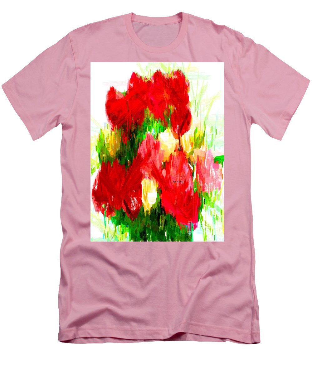 T-shirt pour homme (coupe ajustée) - Bouquet de printemps