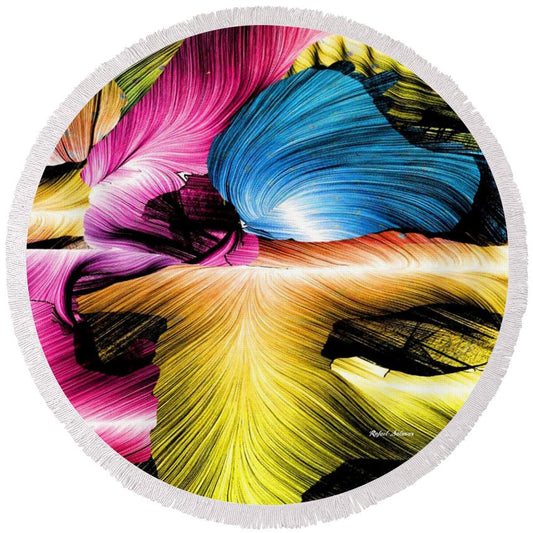 Spring Is Here - Round Beach Towel