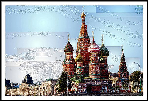 Framed Print - St. Basil's Cathedral In Moscow