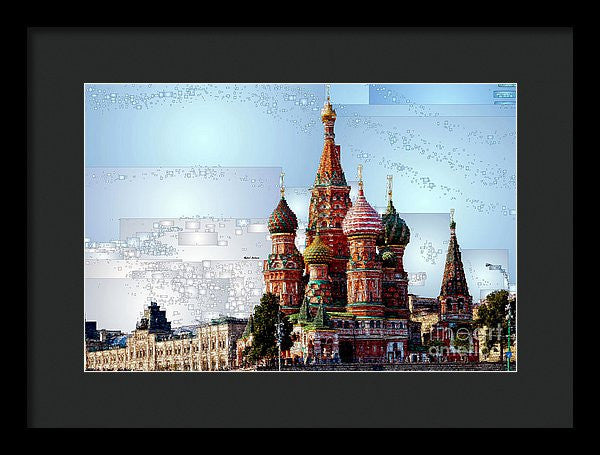 Framed Print - St. Basil's Cathedral In Moscow