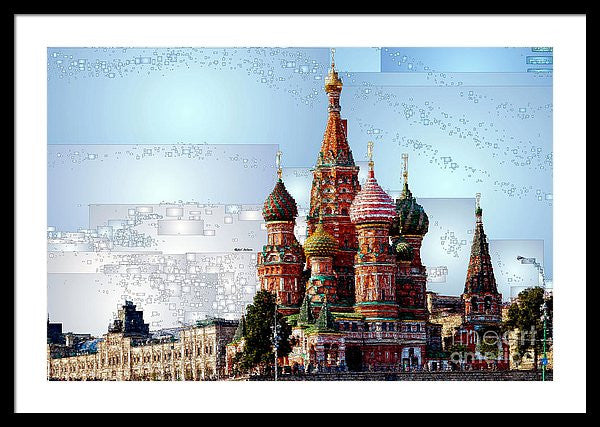 Framed Print - St. Basil's Cathedral In Moscow