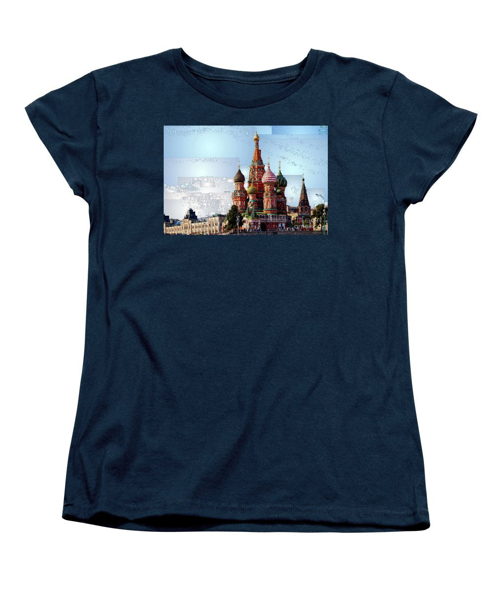 T-shirt pour femme (coupe standard) - Cathédrale Saint-Basile de Moscou