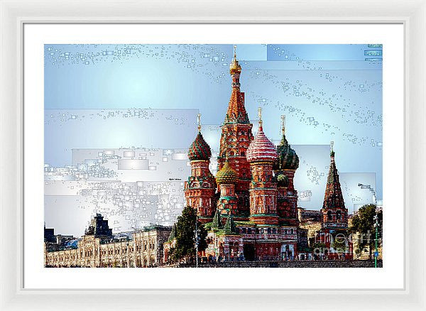 Framed Print - St. Basil's Cathedral In Moscow