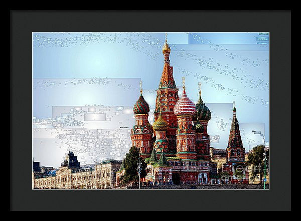 Framed Print - St. Basil's Cathedral In Moscow