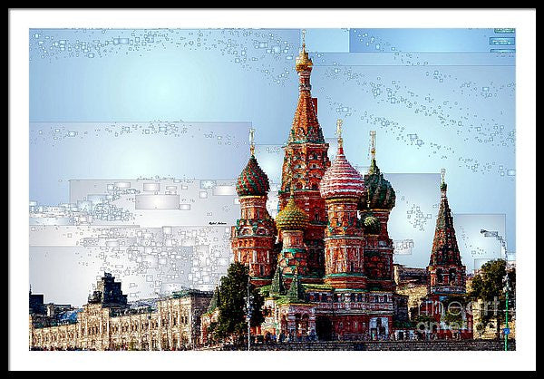 Framed Print - St. Basil's Cathedral In Moscow