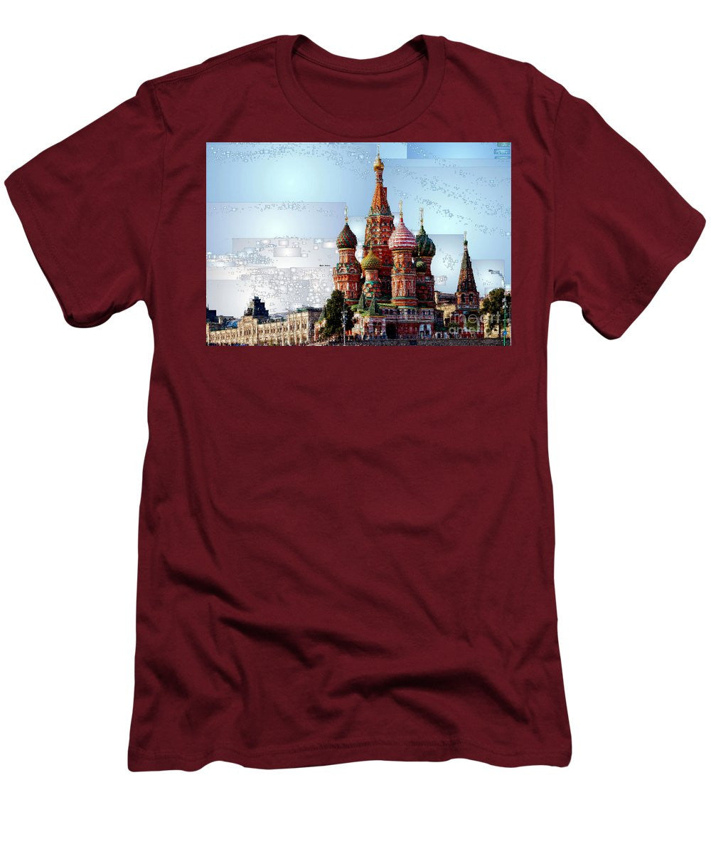 Men's T-Shirt (Slim Fit) - St. Basil's Cathedral In Moscow