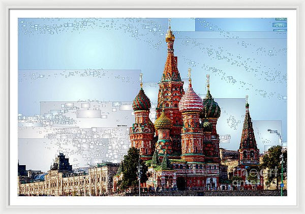 Framed Print - St. Basil's Cathedral In Moscow