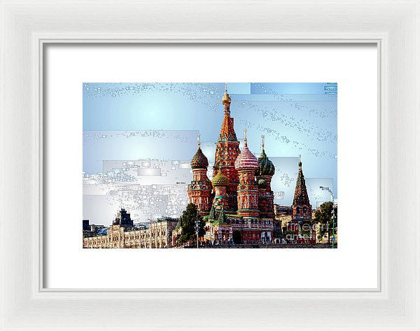 Framed Print - St. Basil's Cathedral In Moscow