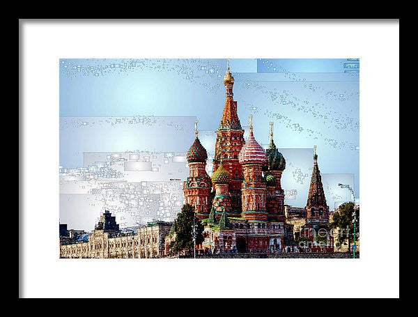 Framed Print - St. Basil's Cathedral In Moscow