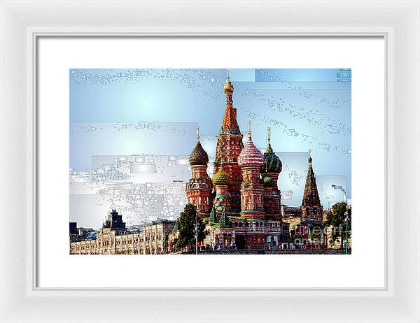 Framed Print - St. Basil's Cathedral In Moscow