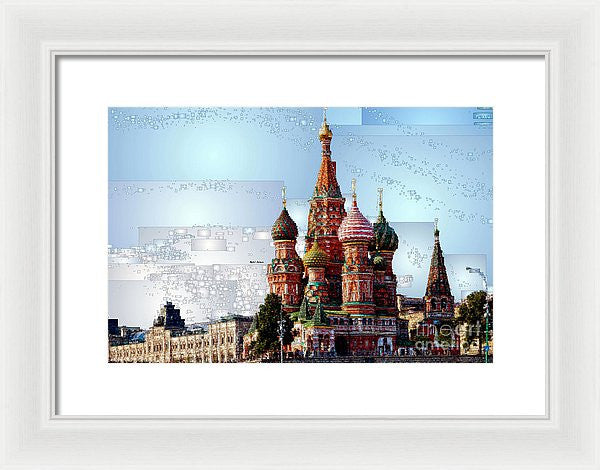 Framed Print - St. Basil's Cathedral In Moscow