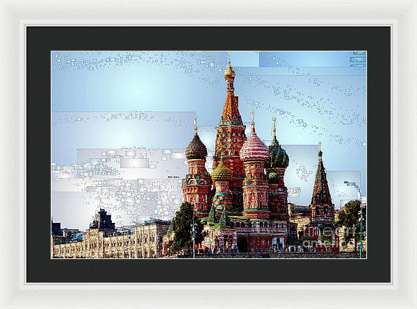 Framed Print - St. Basil's Cathedral In Moscow