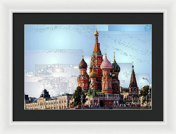 Framed Print - St. Basil's Cathedral In Moscow