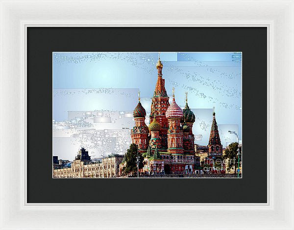 Framed Print - St. Basil's Cathedral In Moscow