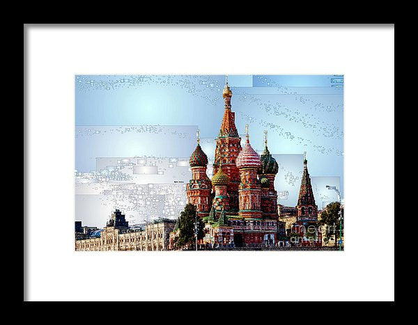 Framed Print - St. Basil's Cathedral In Moscow