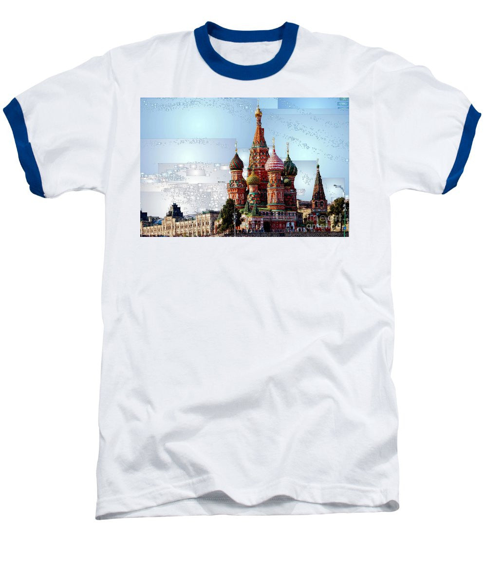 T-shirt de baseball - Cathédrale Saint-Basile de Moscou